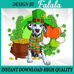 Lucky Dalmatian St. Patricks Day PNG, Dalmatian Cute Png, St. Patrick's Day Png, Patrick Day Png, Digital download