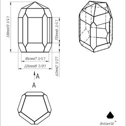 Project 16.1 Stained glass printable pattern. Brillant3d
