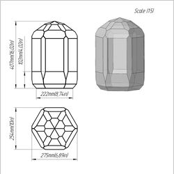 Project 392. Stained glass printable pattern. Brillant3d