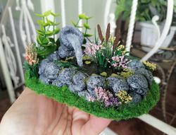 miniature pond for a doll garden.