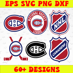 Bundle 6 Files Montreal Canadiens Hockey Team Svg, Montreal Canadiens Svg, NHL Svg, NHL Svg, Png, Dxf, Eps