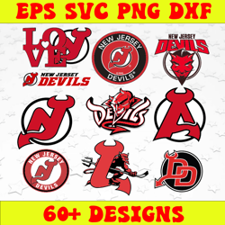 Bundle 10 Files New Jersey Devils Hockey Team Svg, New Jersey Devils Svg, NHL Svg, NHL Svg, Png, Dxf, Eps