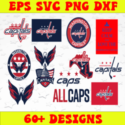 Bundle 13 Files Washington Capitals Hockey Team Svg, Washington Capitals Svg, NHL Svg, NHL Svg, Png, Dxf, Eps