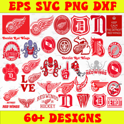 Bundle 34 Files Detroit Red Wings Hockey Team Svg, Detroit Red Wings Svg, NHL Svg, NHL Svg, Png, Dxf, Eps
