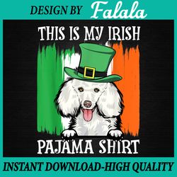 St Patrick's Day Poodle PNG, Shamrock Irish Png,  Irish St Patricks Day, St Patrick's Day Shamrock Png, Digital download