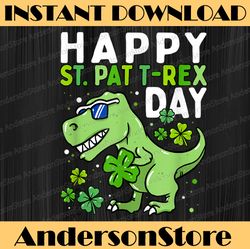 Happy St Pat Trex Day Dino St Patricks Day PNG Sublimation Designs