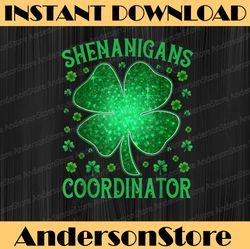 Shenanigans Coordinator Funny Irish Teacher St Patrick's Day PNG Sublimation Designs