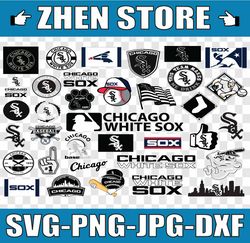 Chicago White Sox Svg, Cut Files, Baseball Clipart, Chicago, White, Sox svg Cutting Files, MLB svg, Clipart, In