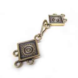 3 strand brass necklace clasp for jewelry making,handmade Multi Strand jewelry Toggle Clasp,ukraine necklace hook lock