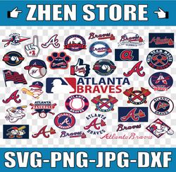 Atlanta Braves Svg, Cut Files,Baseball Clipart, Cricut contains dxf, eps,Atlanta, Braves  svg, MLB svg, Instant