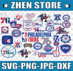 NBA Logo Philadelphia 76ers, Philadelphia, 76ers svg,76ers svg,NBA svg, NBA svg, Basketball Clipart, Svg For Cr