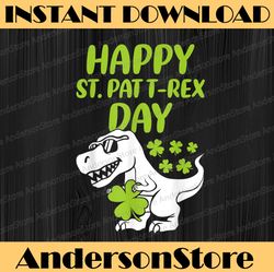 Happy St Pat Trex Day Dino St Patricks Day PNG Sublimation Designs
