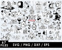 Dalmatians Svg Files, Dalmatians Png Files, Vector Png Images, SVG Cut File for Cricut, Clipart Bundle Pack