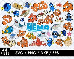 Finding Nemo Svg Files, Finding Nemo Png Files, Vector Png Images, SVG Cut File for Cricut, Clipart Bundle Pack
