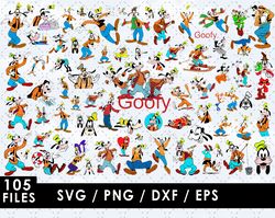 Goofy Svg Files, Goofy Png Files, Vector Png Images, SVG Cut File for Cricut, Clipart Bundle Pack