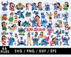 Lilo and Stitch Svg Files, Lilo and Stitch Png Files, Vector Png Images, SVG Cut File for Cricut, Clipart Bundle Pack