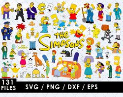 The Simpsons Svg Files, The Simpsons Png File, Vector Png Images, SVG Cut File for Cricut, Clipart Bundle Pack