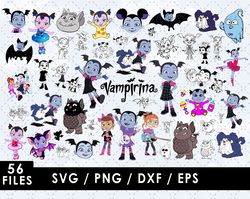 Vampirina Svg Files, Vampirina Png File, Vector Png Images, SVG Cut File for Cricut, Clipart Bundle Pack