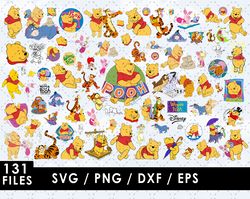 Winnie the Pooh Svg Files, Winnie the Pooh Png File, Vector Png Images, SVG Cut File for Cricut, Clipart Bundle Pack
