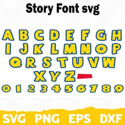 Story Font Svg, Font svg, Silhouette, Cricut Font, Bundle Font, Cute Fonts, Instant Download