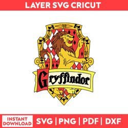 Harry Potter Godric Gryffindor Svg, Harry Potter Logo Svg, Png, pdf, dxf digital file.