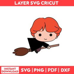 Ron Weasley Harry Potter Felt Svg, Harry Potter Logo Svg, Png, pdf, dxf digital file.
