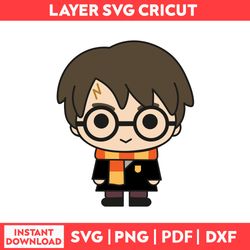 Harry Potter Figurine Handmade Liza On Potter Felt Svg, Harry Potter Logo Svg, Png, pdf, dxf digital file
