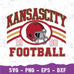 Kansas city Football Svg, Vintage Style-Kansas City Football Crewneck Svg, Kansas city Svg, Sunday Football