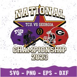 Georgia vs TCU Svg