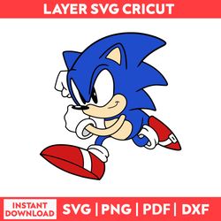 Class Sonic By Adventure Sonic The Hedgehog He Hedgehog Sonic Cliparts Svg, Png, pdf, dxf digital file