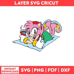 Amy Rose By Adventure Sonic The Hedgehog He Hedgehog Sonic Cliparts Svg, Png, pdf, dxf digital file