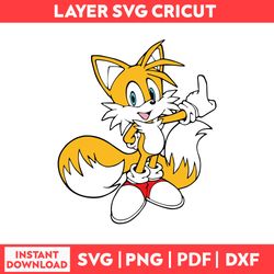 Tails Miles Prower Adventure Sonic The Hedgehog He Hedgehog Sonic Cliparts Svg, Png, pdf, dxf digital file