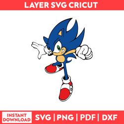 Sonic Adventure Style Sonic The Hedgehog He Hedgehog Sonic Cliparts Svg, Png, pdf, dxf digital fille