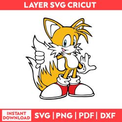 Tails Sonic The Hedgehog He Hedgehog Sonic Cliparts Svg, Png, pdf, dxf digital fille