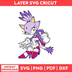 Balze The Cats He Hedgehog Sonic Cliparts Svg, Png, pdf, dxf digital fille