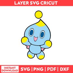 Cheese The Chao He Hedgehog Sonic Cliparts Svg, Png, pdf, dxf digital fille