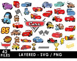 Cars Svg Files, Cars Png Files, Vector Png Images, SVG Cut File for Cricut, Clipart Bundle Pack