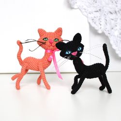 Cat crochet pattern Crochet miniature cat Amigurumi kitty pattern PDF in English