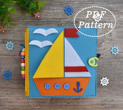 Under the Sea Quiet Book for toddlers Felt PDF Pattern