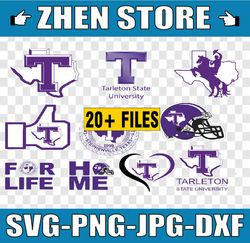 Tarleton State Texans, Tarleton state university Designs. SVG Files, Cricut, Silhouette Studio, Digital Cut Fil