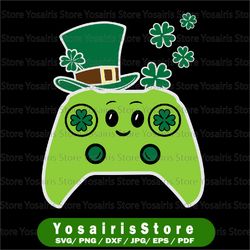 Irish Video Game Controller Svg png, St Patrick Day Gamer Boys Girls Svg, St Patricks Day Kids Shirt, St Paddys Day Game
