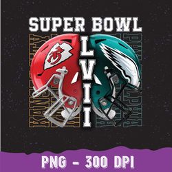 Kansas City Chiefs vs Philadelphia Eagles Super bowl LVII Png,  Helmet Png, Black Png
