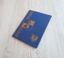 Kishinev pocket chess blue booklet - vintage travel chess game Moldavian SSR made