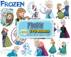 600 FROZEN SVG Bundle, FROZEN Svg files for Cricut, Frozen Clipart, Princess Svg, Olaf Svg, Elsa Svg, Anna Svg