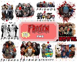 70 Halloween Horror Characters Bundle PNG, Serial Killers, Horror Movies, Sublimation Designs for Printing