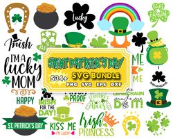St. Patrick's Day Svg Bundle, Retro Patrick's Day Svg, St Patrick's Day Rainbow, Shamrock Svg, St Patrick's Day Quotes,