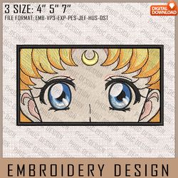Tsukino Usagi Embroidery Files, Sailor Moon, Anime Inspired Embroidery Design, Machine Embroidery Design