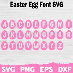 Easter Egg Svg, Font svg, Silhouette, Cricut Font, Bundle Font, Cute Fonts, Instant Download