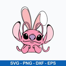 Angela Svg, Stitch Easter Svg, Stich Svg, Cartoon Svg, Png Dxf Eps Digital File