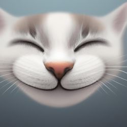 Cat Smile - Pet portraits - Animal Decor Art || Digital Print || Digital Download Wall Art